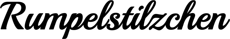 Vorschau des Bootsnamens "Rumpelstilzchen" als Schriftzug für "Bootsbeschriftung Klassisch 86"