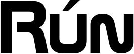 Vorschau des Bootsnamens "Rún" als Schriftzug für "Bootsbeschriftung Neu 16"