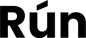 Vorschau des Bootsnamens "Rún" als Schriftzug für "Bootsbeschriftung Fett 32"