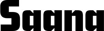 Vorschau des Bootsnamens "Saana" als Schriftzug für "Style Neu 11"