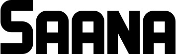 Vorschau des Bootsnamens "Saana" als Schriftzug für "Bootsbeschriftung Neu 34"