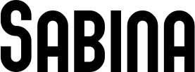 Vorschau des Bootsnamens "Sabina" als Schriftzug für "Bootsbeschriftung Neu 43"