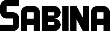 Vorschau des Bootsnamens "Sabina" als Schriftzug für "Bootsbeschriftung Neu 34"