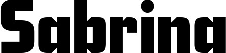 Vorschau des Bootsnamens "Sabrina" als Schriftzug für "Bootsbeschriftung Neu 11"