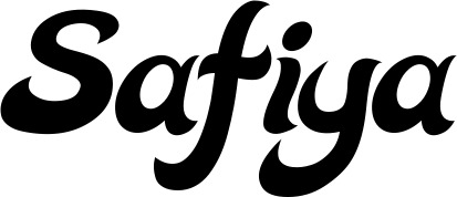 Vorschau des Bootsnamens "Safiya" als Schriftzug für "Bootsbeschriftung Klassisch 33"