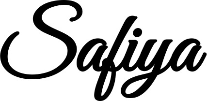 Vorschau des Bootsnamens "Safiya" als Schriftzug für "Bootsbeschriftung Klassisch 68"