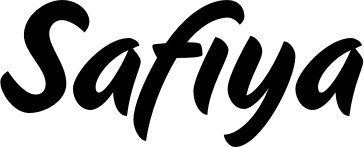 Vorschau des Bootsnamens "Safiya" als Schriftzug für "Bootsbeschriftung Klassisch 19"