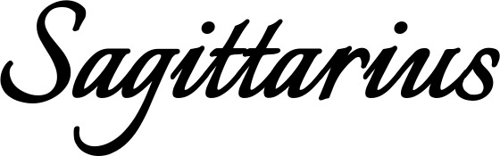 Vorschau des Bootsnamens "Sagittarius" als Schriftzug für "Bootsbeschriftung Klassisch 58"