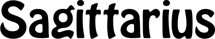 Vorschau des Bootsnamens "Sagittarius" als Schriftzug für "Bootsbeschriftung Fett 01"