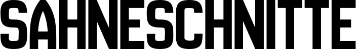 Vorschau des Bootsnamens "Sahneschnitte" als Schriftzug für "Bootsbeschriftung Neu 58"