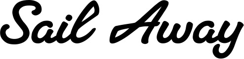 Vorschau des Bootsnamens "Sail Away" als Schriftzug für "Bootsbeschriftung Klassisch 65"