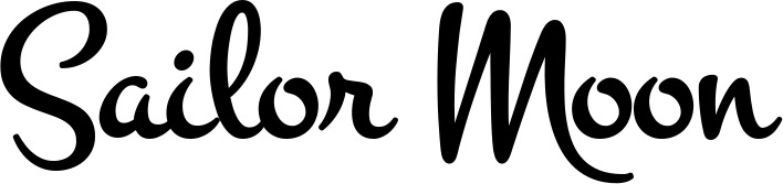 Vorschau des Bootsnamens "Sailor Moon" als Schriftzug für "Bootsbeschriftung Klassisch 81"