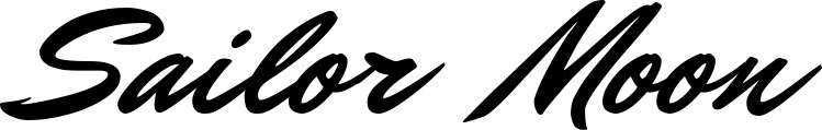 Vorschau des Bootsnamens "Sailor Moon" als Schriftzug für "Bootsbeschriftung Klassisch 82"