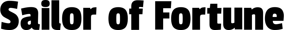 Vorschau des Bootsnamens "Sailor of Fortune" als Schriftzug für "Bootsbeschriftung Fett 30"