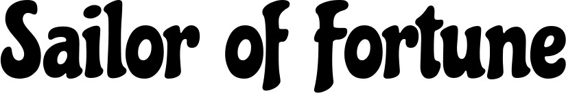 Vorschau des Bootsnamens "Sailor of Fortune" als Schriftzug für "Bootsbeschriftung Neu 41"