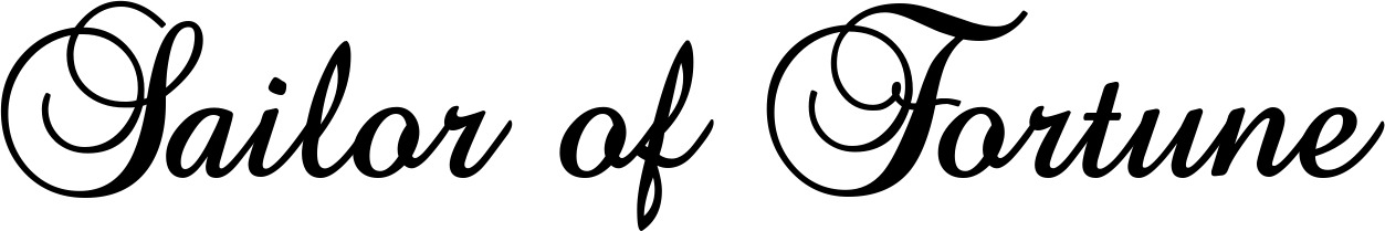 Vorschau des Bootsnamens "Sailor of Fortune" als Schriftzug für "Bootsbeschriftung Klassisch 02-A"