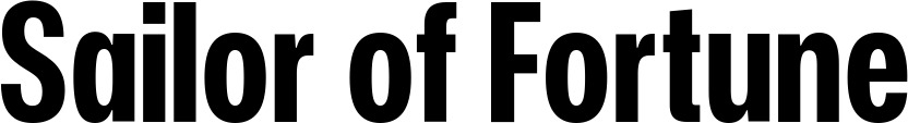 Vorschau des Bootsnamens "Sailor of Fortune" als Schriftzug für "Bootsbeschriftung Fett 25"