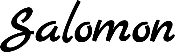 Vorschau des Bootsnamens "Salomon" als Schriftzug für "Bootsbeschriftung Klassisch 77"