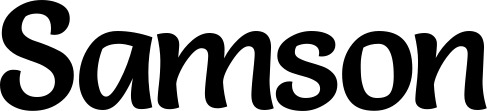 Bootsname 'Samson' angezeigt als 'Bootsbeschriftung Klassisch 94'