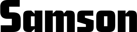 Vorschau des Bootsnamens "Samson" als Schriftzug für "Bootsbeschriftung Neu 11"