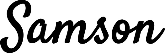 Vorschau des Bootsnamens "Samson" als Schriftzug für "Bootsbeschriftung Klassisch 96"