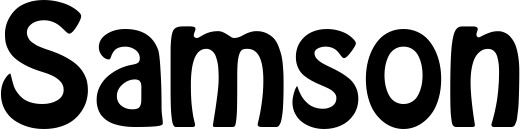 Vorschau des Bootsnamens "Samson" als Schriftzug für "Bootsbeschriftung Fett 01"