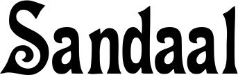 Vorschau des Bootsnamens "Sandaal" als Schriftzug für "Bootsbeschriftung Neu 44"