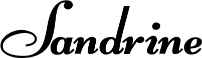 Bootsname 'Sandrine' angezeigt als 'Bootsbeschriftung Klassisch 76-A'