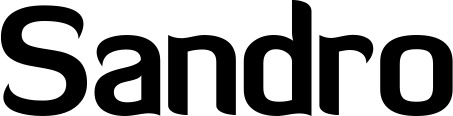 Vorschau des Bootsnamens "Sandro" als Schriftzug für "Bootsbeschriftung Normal 06"