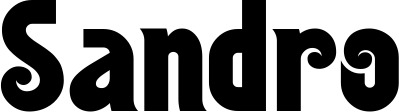 Vorschau des Bootsnamens "Sandro" als Schriftzug für "Bootsbeschriftung Neu 32"