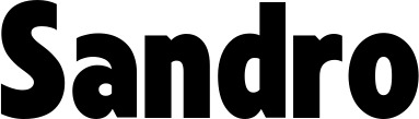 Vorschau des Bootsnamens "Sandro" als Schriftzug für "Bootsbeschriftung Fett 24"