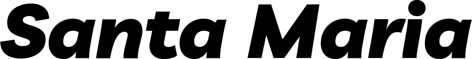 Vorschau des Bootsnamens "Santa Maria" als Schriftzug für "Bootsbeschriftung Kursiv 06"