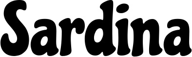 Vorschau des Bootsnamens "Sardina" als Schriftzug für "Bootsbeschriftung Neu 41"