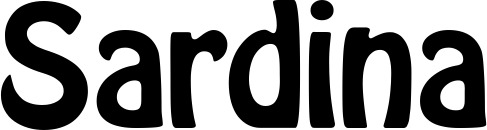Vorschau des Bootsnamens "Sardina" als Schriftzug für "Bootsbeschriftung Fett 01"