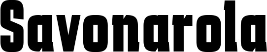 Vorschau des Bootsnamens "Savonarola" als Schriftzug für "Bootsbeschriftung Fett 41"