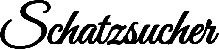 Vorschau des Bootsnamens "Schatzsucher" als Schriftzug für "Bootsbeschriftung Klassisch 68"