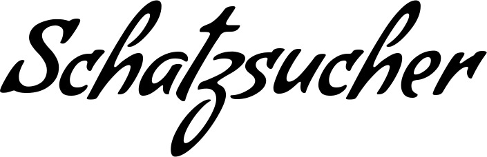 Vorschau des Bootsnamens "Schatzsucher" als Schriftzug für "Bootsbeschriftung Klassisch 57"