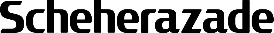 Vorschau des Bootsnamens "Scheherazade" als Schriftzug für "Bootsbeschriftung Fett 22"