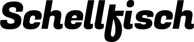 Vorschau des Bootsnamens "Schellfisch" als Schriftzug für "Bootsbeschriftung Kursiv 04"