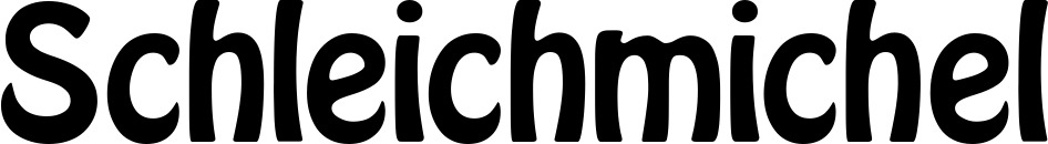Bootsname 'Schleichmichel' angezeigt als 'Bootsbeschriftung Fett 01'