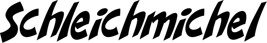 Vorschau des Bootsnamens "Schleichmichel" als Schriftzug für "Bootsbeschriftung Klassisch 31"
