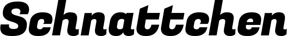 Vorschau des Bootsnamens "Schnattchen" als Schriftzug für "Bootsbeschriftung Kursiv 04"