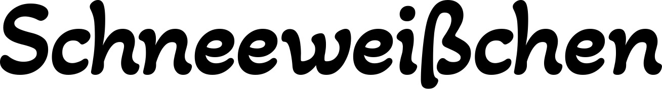 Vorschau des Bootsnamens "Schneeweißchen" als Schriftzug für "Style Klassisch 103"