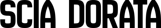 Vorschau des Bootsnamens "Scia Dorata" als Schriftzug für "Bootsbeschriftung Neu 58"