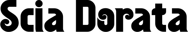 Vorschau des Bootsnamens "Scia Dorata" als Schriftzug für "Bootsbeschriftung Neu 32"