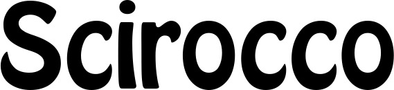 Vorschau des Bootsnamens "Scirocco" als Schriftzug für "Bootsbeschriftung Fett 01"