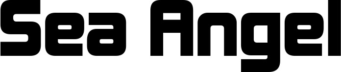 Vorschau des Bootsnamens "Sea Angel" als Schriftzug für "Bootsbeschriftung Neu 25"