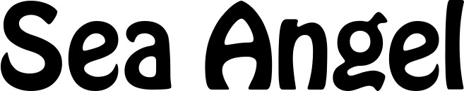 Vorschau des Bootsnamens "Sea Angel" als Schriftzug für "Bootsbeschriftung Fett 01"