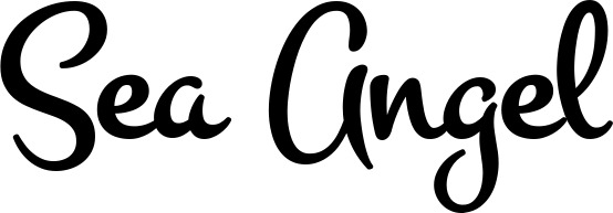 Vorschau des Bootsnamens "Sea Angel" als Schriftzug für "Bootsbeschriftung Klassisch 81"