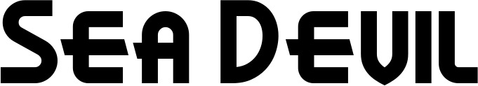 Vorschau des Bootsnamens "Sea Devil" als Schriftzug für "Bootsbeschriftung Neu 26"